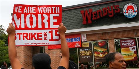 The fight for $15 an hour involves child care, home healthcare, airport, gas station, convenience store, and fast food workers striking for increased pay and the right to form a union with their employers. Why the Fast-Food Worker Strikes Are Doomed - The Atlantic