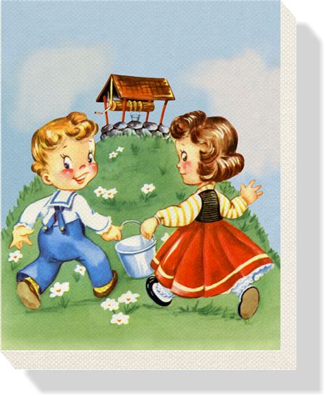 jack and jill went up the hill clip art library