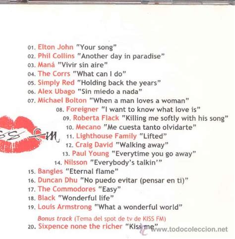kiss fm cd 20 canciones que te haran senti comprar cds de música pop en todocoleccion