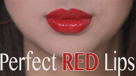 how to do perfect red lips youtube