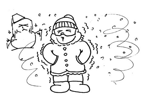 Draw a cloudy day coloring page. Coloring Page cold, winter - free printable coloring pages ...