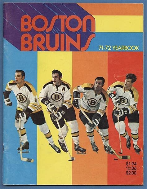 Item Detail 1971 72 Boston Bruins Yearbook