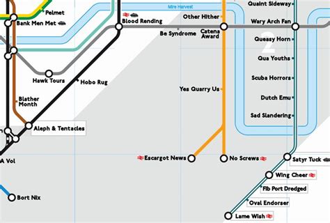 Transpontine London Anagram Map