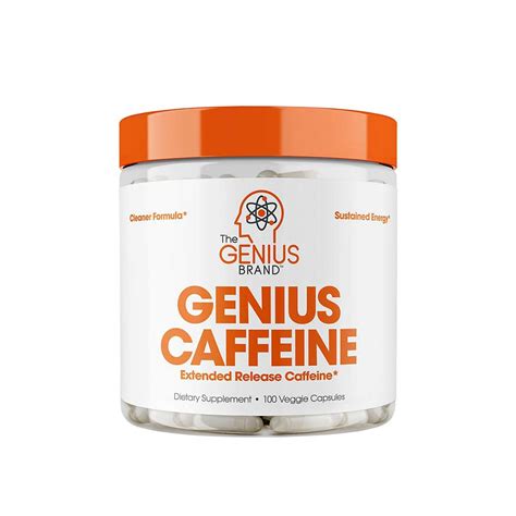 Durch patentierte wirkstoffe, die in den optimalen dosierungen enthalten sind, werden pump, kraft und wachheit für jeden spürbar gesteigert. The Genius Brand Caffeine 100 caps | Reines Coffein | Pre ...