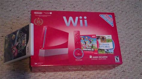 Wii 25th Mario Anniversary Bundle Unboxing Youtube