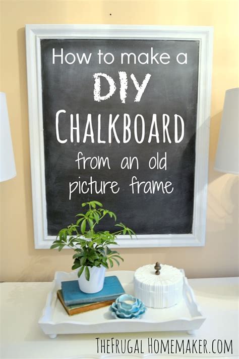 While chalkboards are still here, they need people who know how to clean them. 38 Easy DIY Photo and Picture Frame Crafts