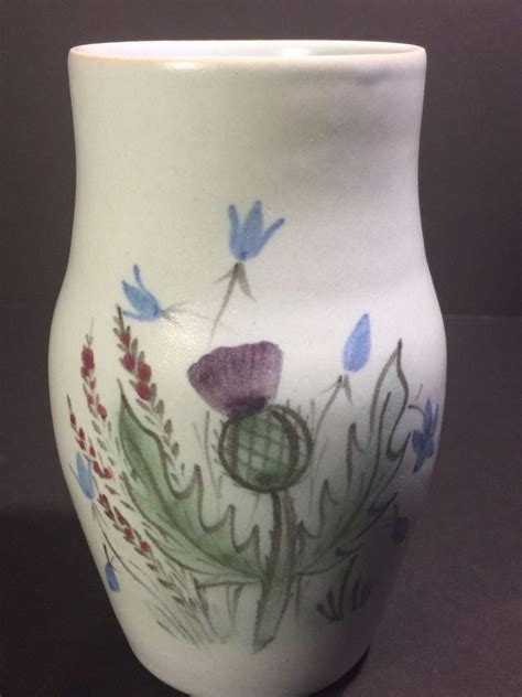 Buchan Pottery Thistle Ware Vase 77/6 Portobello Scotland ...