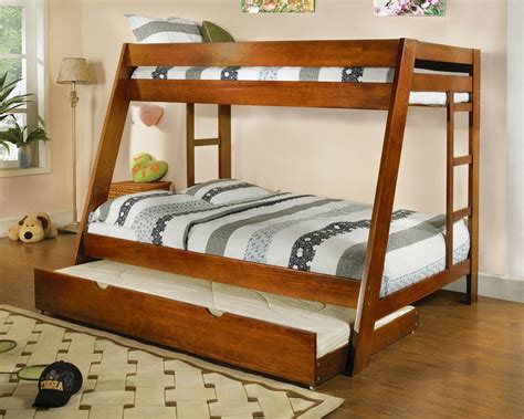 This bed has been a long time in the making. Twin Over Full Bunk Bed Solid Wood Arizona Oak Finish ...