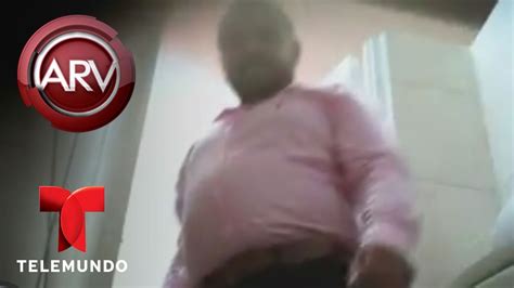 Descubrieron una cámara en un baño para mujeres Al Rojo Vivo Telemundo YouTube