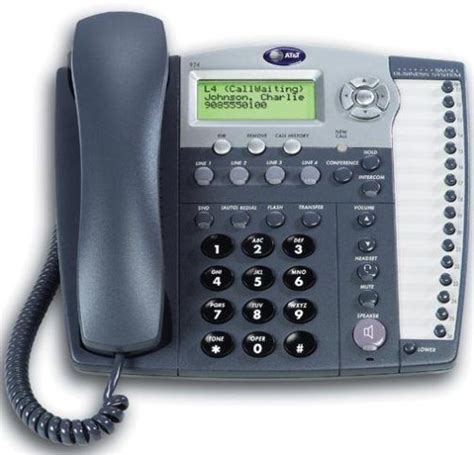Atandt Att974 Model 974 Four Line Small Business Phone System With Caller