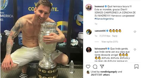 Messi Trophy Room Video Lionel Messi Jumps For Joy With The Copa America Trophy As He