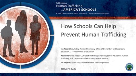 Addressing Human Trafficking In America S Schools Staff Development Series National Center On