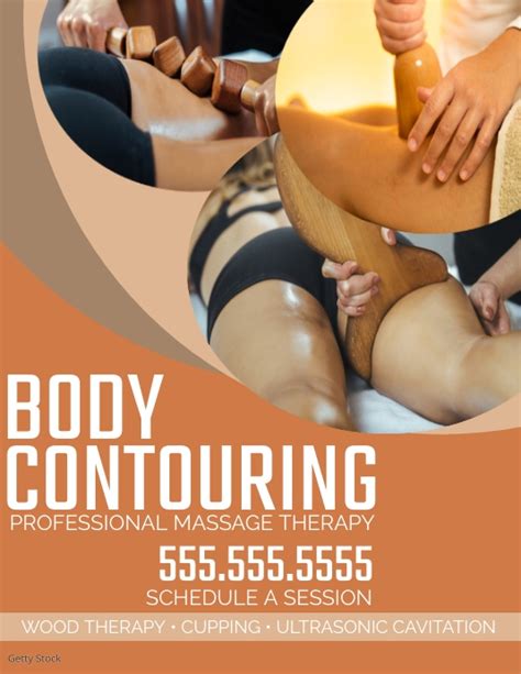 Body Conturing Massage Therapy Template Postermywall