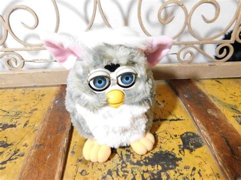 Furby Gray White And Pink Furby Tiger Furby Talking Toys Vintage