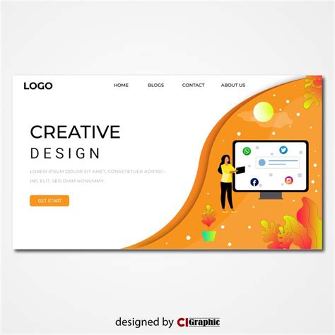 Test various colors, placements, and sizes to see what works! Yellow color landing page design in 2020 | Page design ...