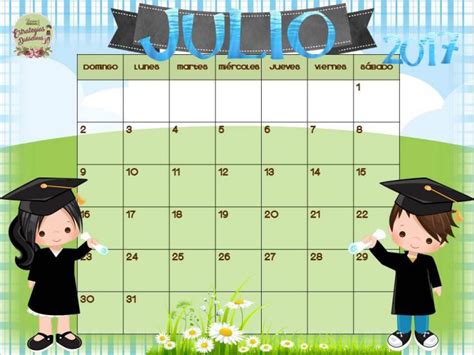 Calendario Del Mes De Julio Para Organizar Nuestras Actividades