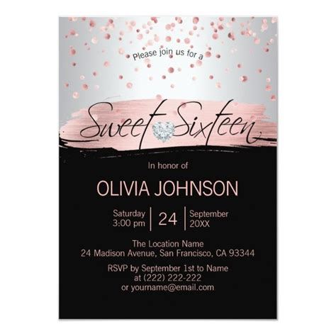 Create your own Invitation | Zazzle.com | Sweet sixteen invitations