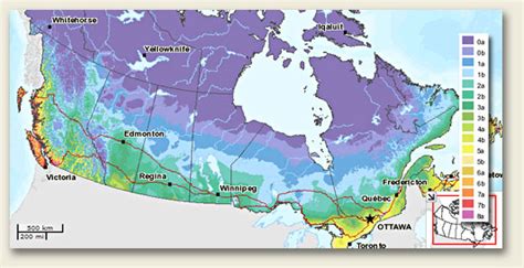 The harshest is 0 and the mildest is 8. Canada Zone Map For Planting