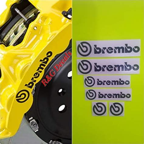 Randg Brembo High Temp Brake Caliper Decals Stickers Set Of 4