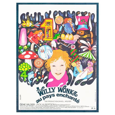 Willy Wonka and the Chocolate Factory French Film Movie Poster, Bacha ...