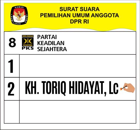 Contoh Surat Suara Dpr Ri Pemilu 2019 - Referensi Pemilu 2019
