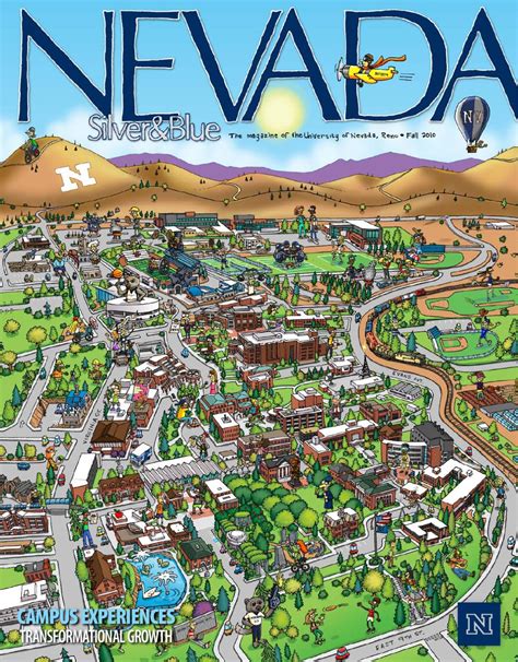 University Of Nevada Reno Campus Map Las Vegas Strip Map