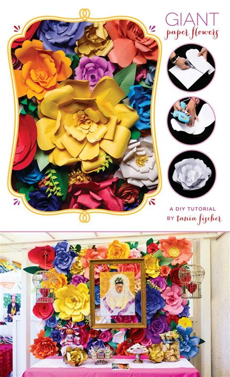 Cardstock flowers take more time but really pack a polished punch, if done well. DIY Giant Paper Flowers Tutorial // Hostess with the Mostess®
