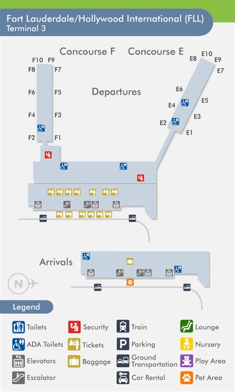 Fort Lauderdale Airport Terminal Map