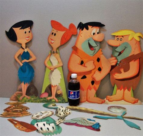 Vtg Hanna Barbera Paper Doll 60s Flintstones Fred Barney Wilma Betty