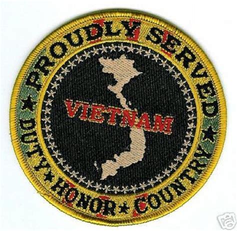 Vietnam Veteran Proudly Served Patch Patches