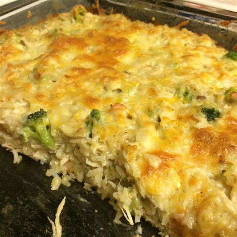 Take meat from bone and cube. Broccoli, Rice, Cheese, and Chicken Casserole