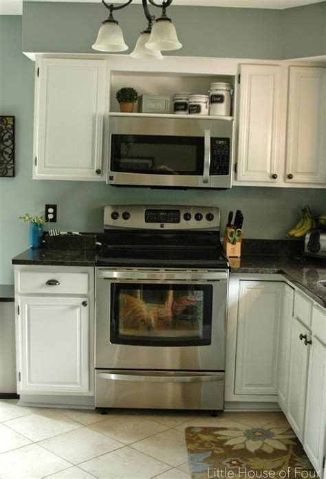 Dimensions you need to make sure that it will fit in your kitchen before making the purchase. HOME TOUR | Microwave in kitchen, Kitchen design small ...