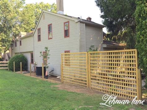 If your fence starts from your house or wall, you. DIY : How to Build a Beautiful Square Lattice Fence for ...