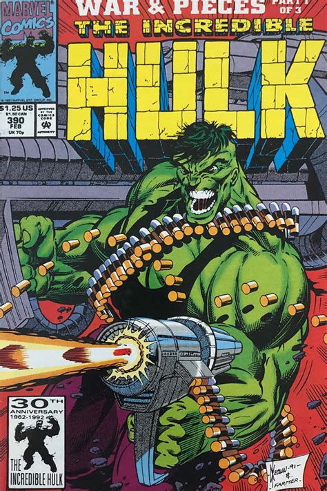 Marvel Comics The Incredible Hulk 390 Vintage Comic 1992 At Wolfgangs
