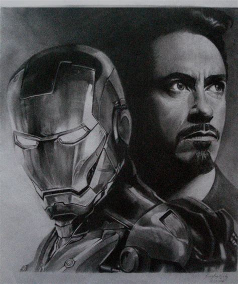On Deviantart Iron Man Drawing