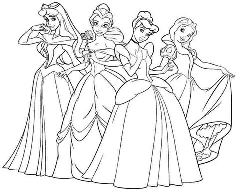 Princess Belle Coloring Pages At Free