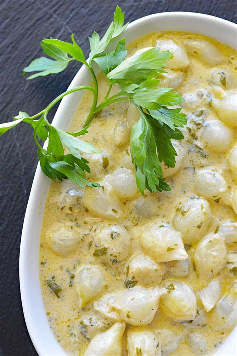 When the water is evaporated the onions should be just about. How To Make Easy Pearl Onions In Cream Sauce - Living Vegan