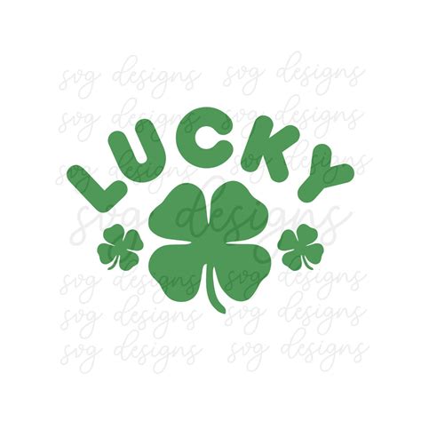 St Patricks Day Svg Lucky Svg Shamrock Svg Clover Svg St Etsy