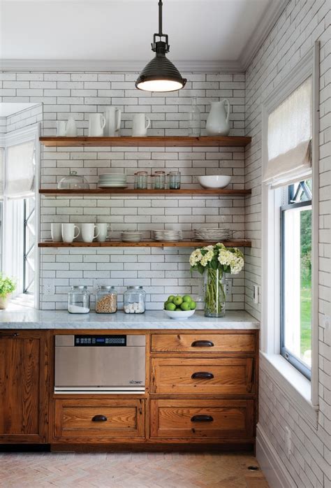 Again by keeping the visual space open and floated with a minimalist cabinet design you free up the visual space in your kitchen or bath. Floating Shelves - Great Storage Solution For The Kitchen
