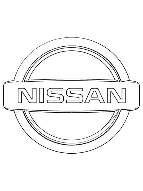We are to plan make more colorings with cars logos. Coloring page Nissan logo | Coloring pages