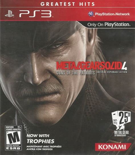 Metal Gear Solid 4 Guns Of The Patriots Box Shot For Playstation 3