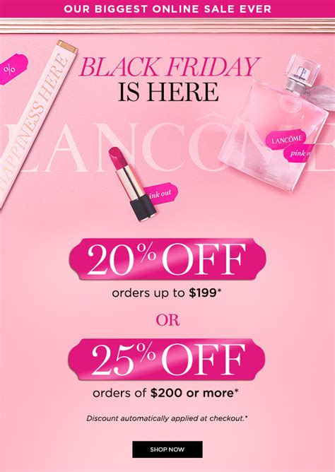 Maybe you would like to learn more about one of these? LANCOME CANADA: 2019 Black Friday Sale; Save 20% - 25% Off + Free 7-pc Gift Set w/ Purchase ...