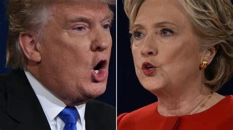 Hillary Clinton And Donald Trumps Debate Body Language Bbc News