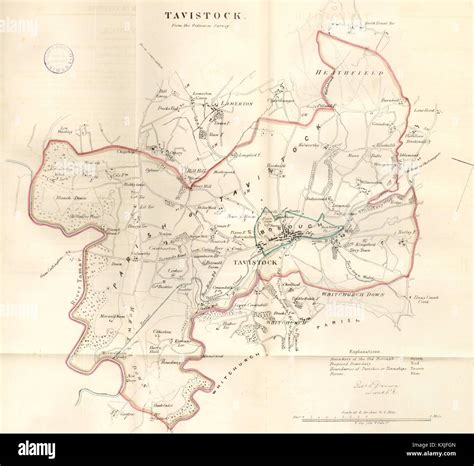 Tavistock Boroughtown Plan Reform Act Lamerton Devon Dawson 1832