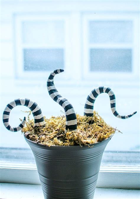 Beetlejuice pins collection punk dark horror tv show brooches badges bag clothes accessories gothic halloween lapel pins jewelry. DIY: Beetlejuice Potted Sand Worm ⋆ in 2020 | Diy ...