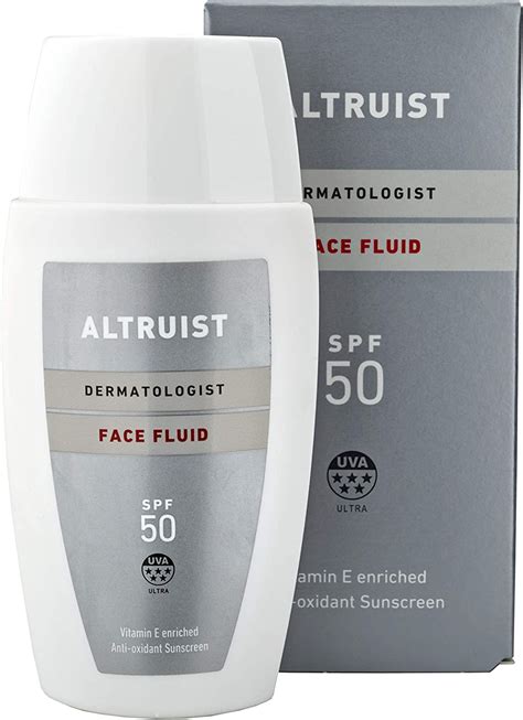 Altruist Dermatologist Sunscreen Fluid SPF 50 - Superior 5-star UVA ...