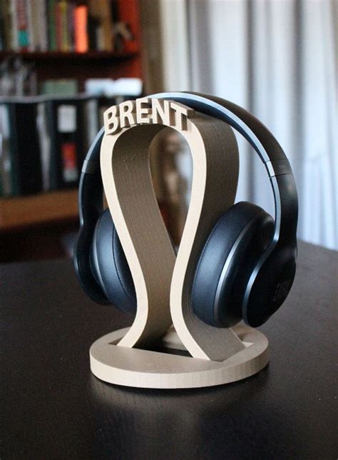 Custom Headphone Stand With Your Name 3d Printed By Meow3dstore Diy