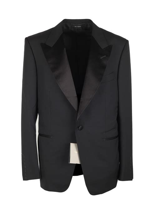 Tom Ford Windsor Black Tuxedo Suit Size 56 46r Us Fit A Costume