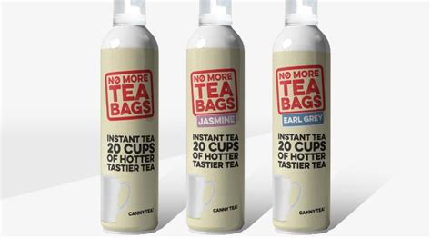 Instant Tea In An Aerosolstyle Can From No More Tea Bags