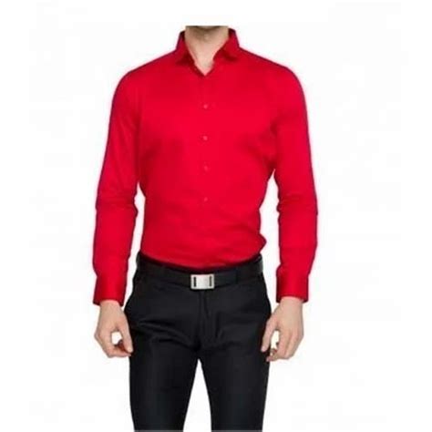 Cotton Mens Red Shirt Ram Fashion Inc Id 14990217748